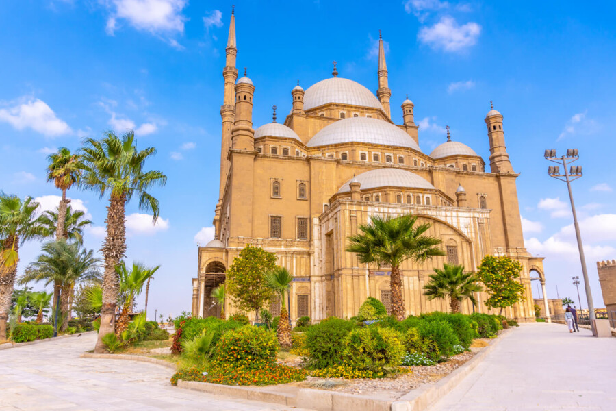 Alabastro Moschea Citta Cairo Capitale Egiziana